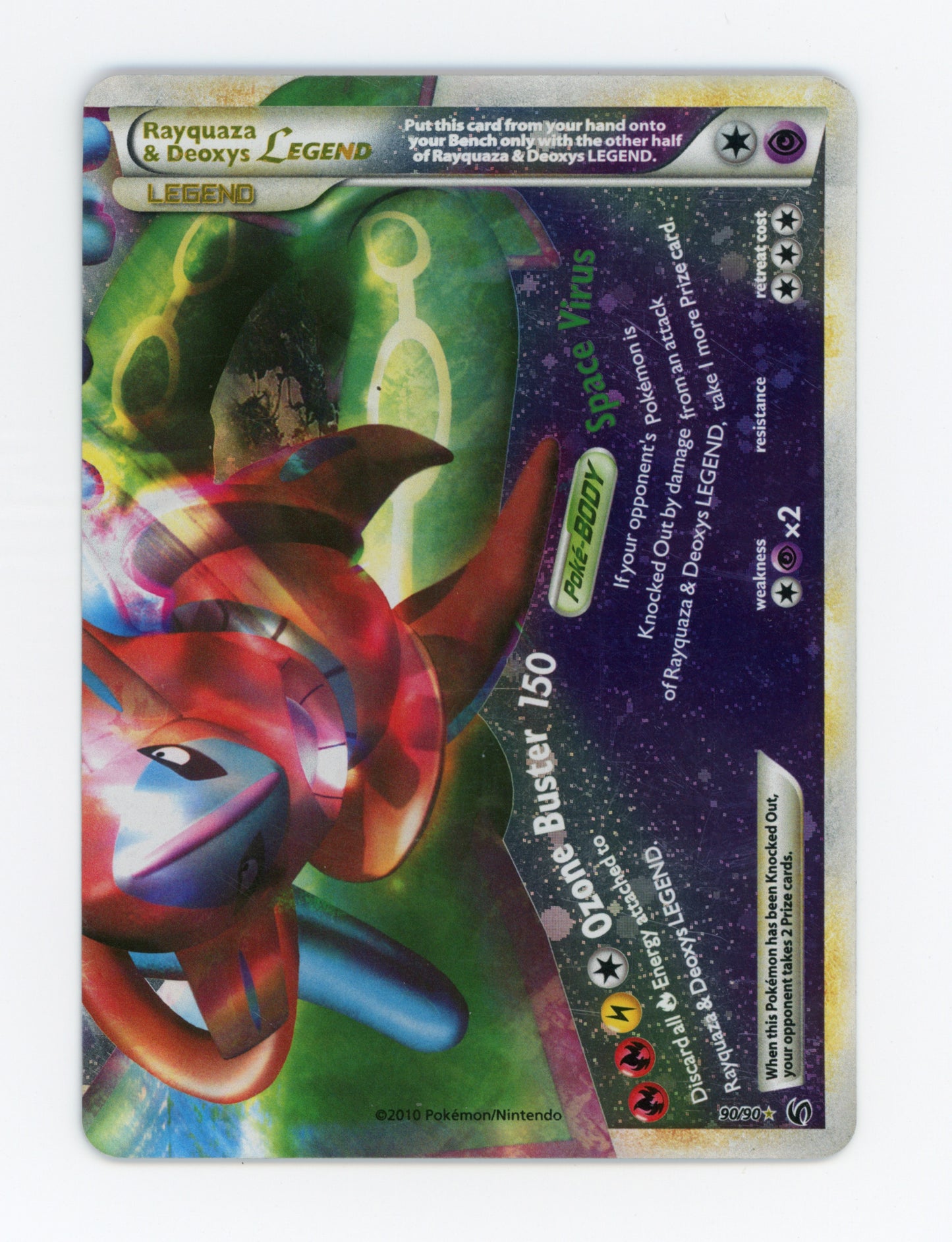 Rayquaza & Deoxys LEGEND — Damaged|Legend — ID 18545