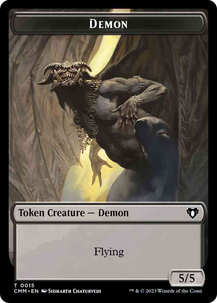 Demon Token (15) // Eldrazi Spawn Token (03) [Commander Masters: Tokens] [Non-Foil]