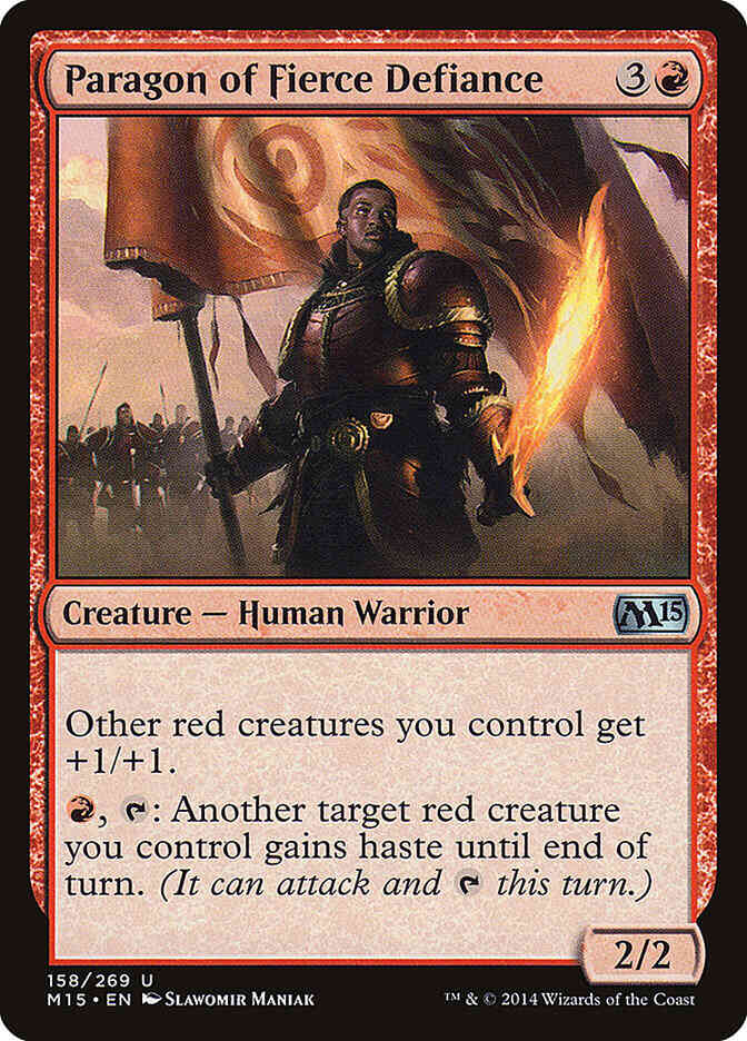 Paragon of Fierce Defiance [158] [Magic 2015] [Non-Foil]