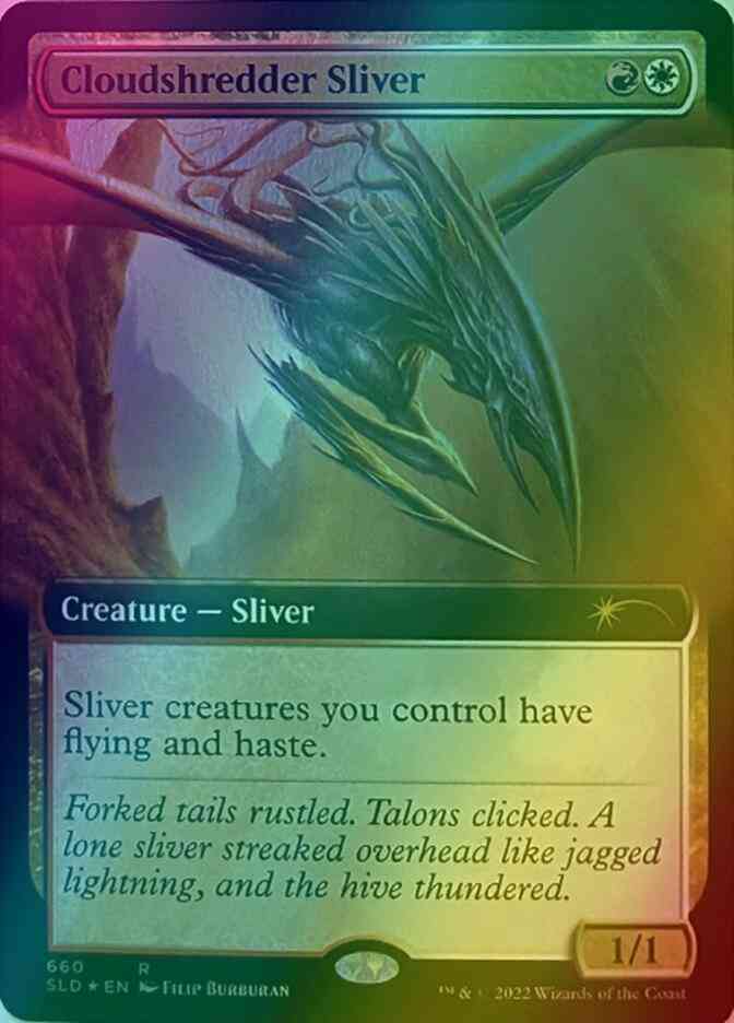 Cloudshredder Sliver [0660] [Extended Art] [Filip Burburan] [Secret Lair Drop] [Foil]