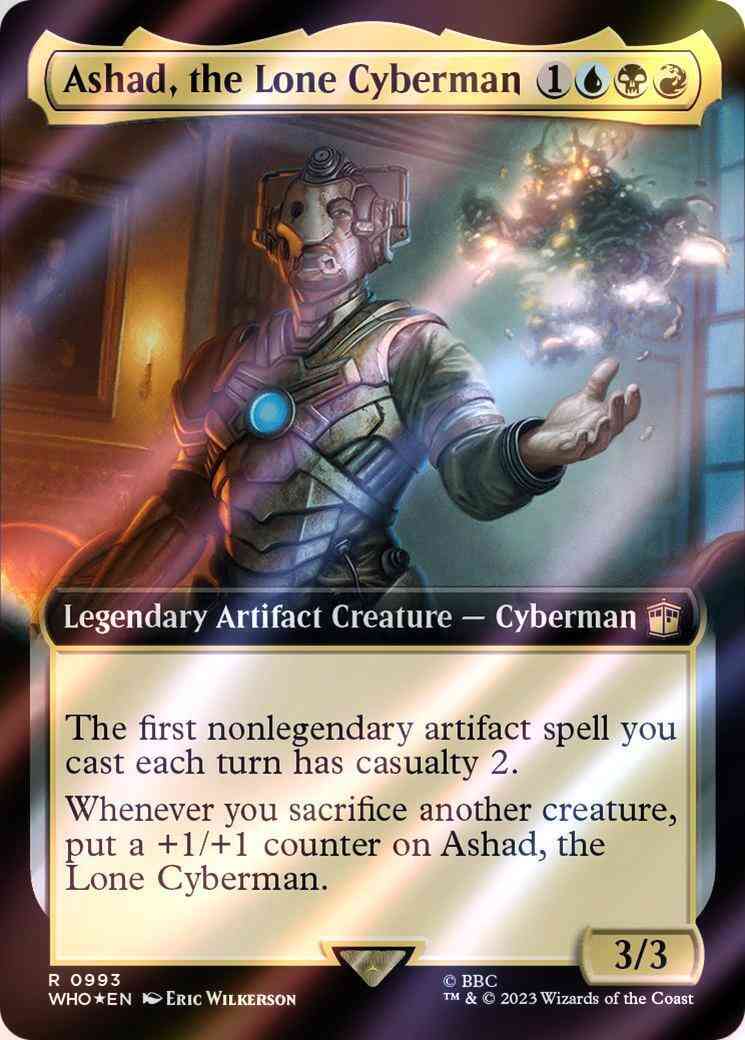 Ashad, the Lone Cyberman [993] [Extended Art] [Universes Beyond: Doctor Who] [Surge Foil]