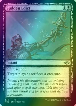 Sudden Edict [346] [Sketch Showcase] [Modern Horizons 2] [Foil]