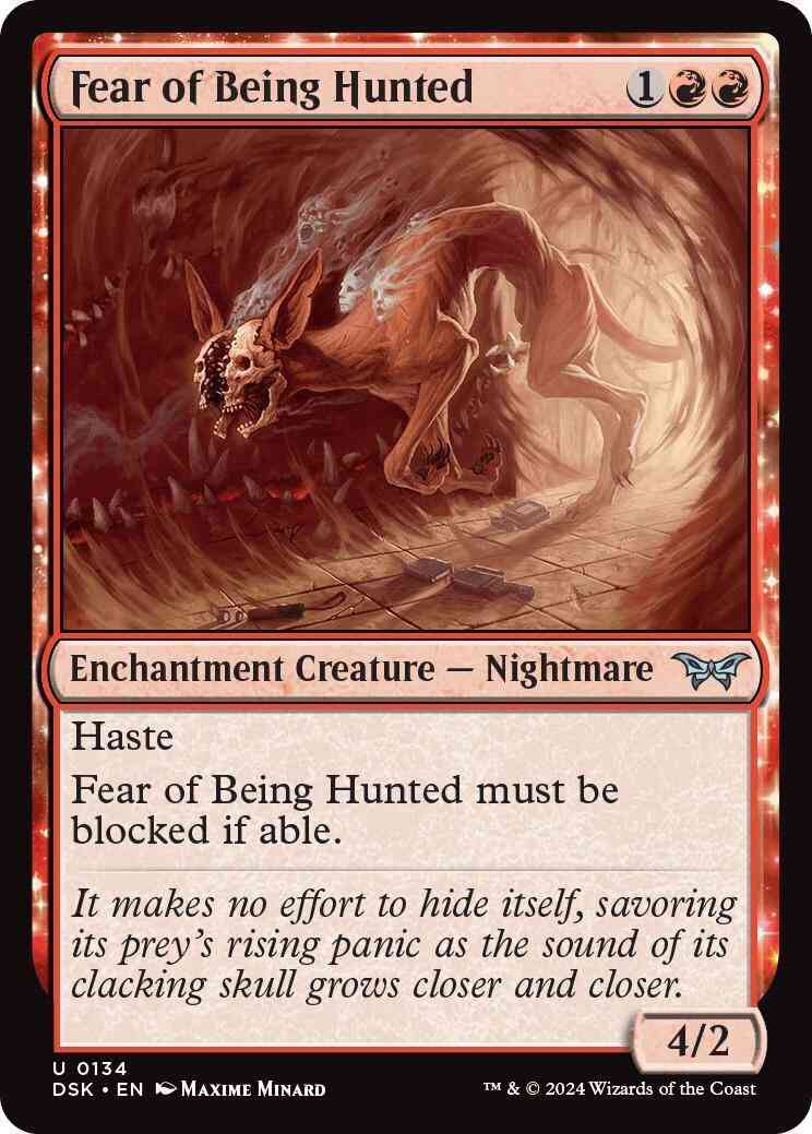Fear of Being Hunted [134] [Duskmourn: House of Horror] [Foil]