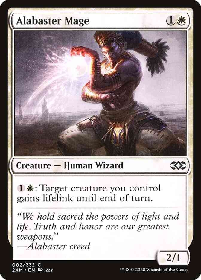 Alabaster Mage [2] [Double Masters] [Non-Foil]