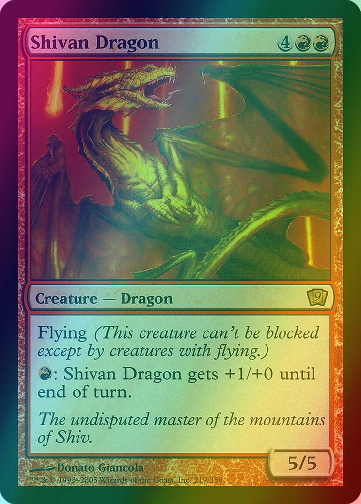 Shivan Dragon [219x] [Ninth Edition] [Foil]