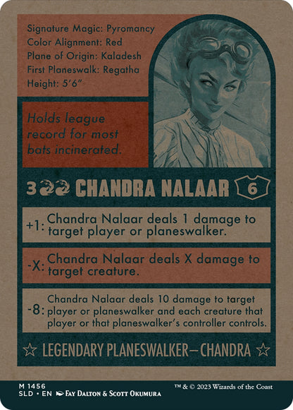 Chandra Nalaar // Chandra Nalaar [1456] [Borderless] [Magic: The Baseballing] [Secret Lair Drop] [Non-Foil]