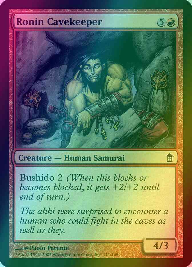 Ronin Cavekeeper [111] [Saviors of Kamigawa] [Foil]