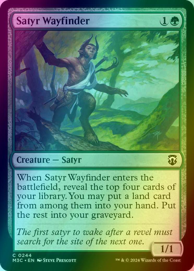 Satyr Wayfinder [244] [Modern Horizons 3: Commander] [Ripple Foil]