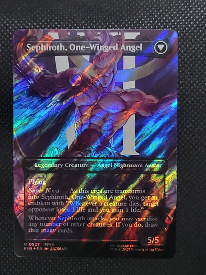 Sephiroth, Fabled SOLDIER // Sephiroth, One-Winged Angel — Borderless|Character|Surge Foil — ID 17612
