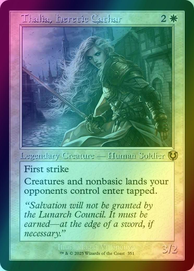 Thalia, Heretic Cathar [351] [Retro Frame] [Innistrad Remastered] [Foil]