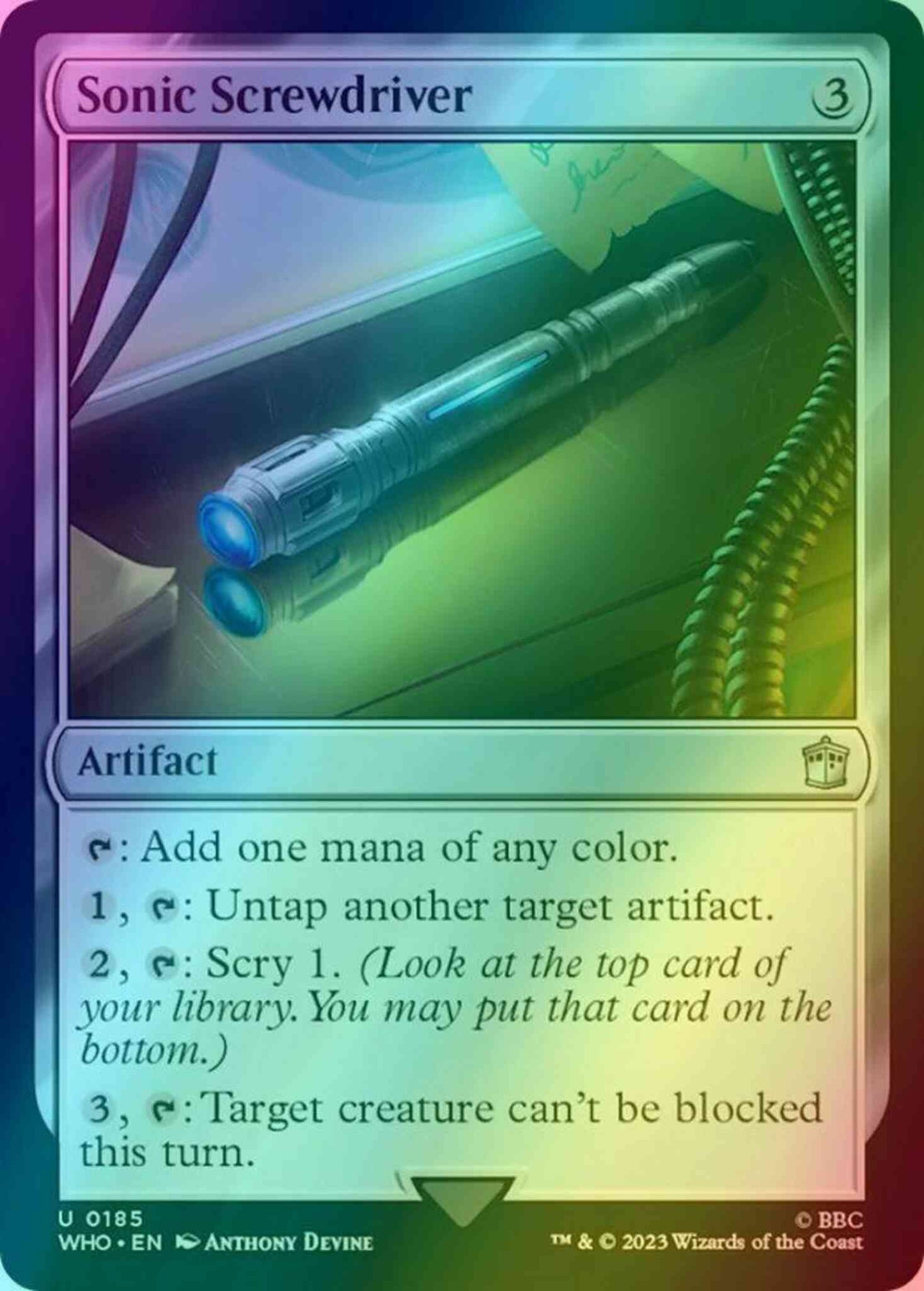 Sonic Screwdriver [185] [Universes Beyond: Doctor Who] [Foil]