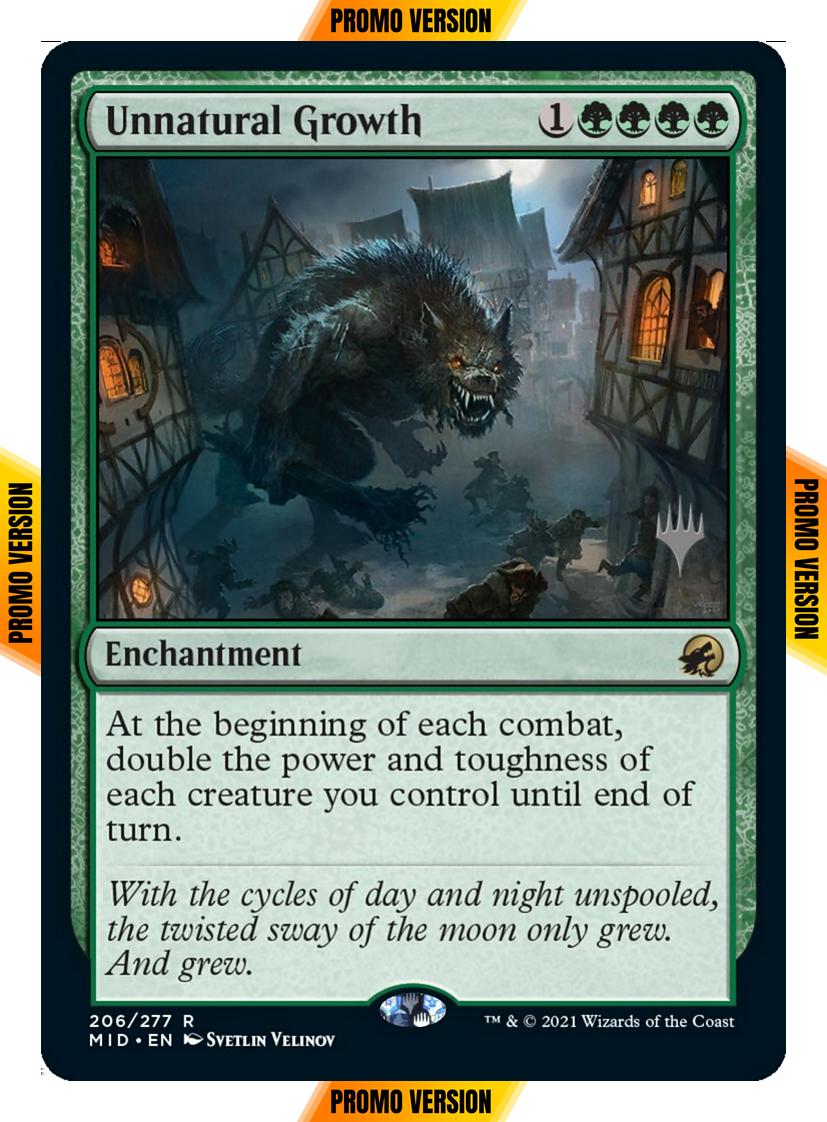 Unnatural Growth [Promo Pack] [206p] [Innistrad: Midnight Hunt Promos] [Non-Foil]