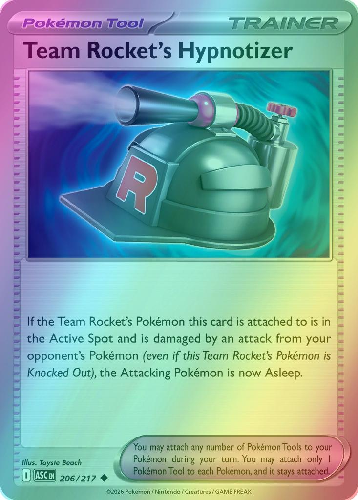 Team Rocket's Hypnotizer - 206/217 - Uncommon [me025-206] [Reverse Holo]