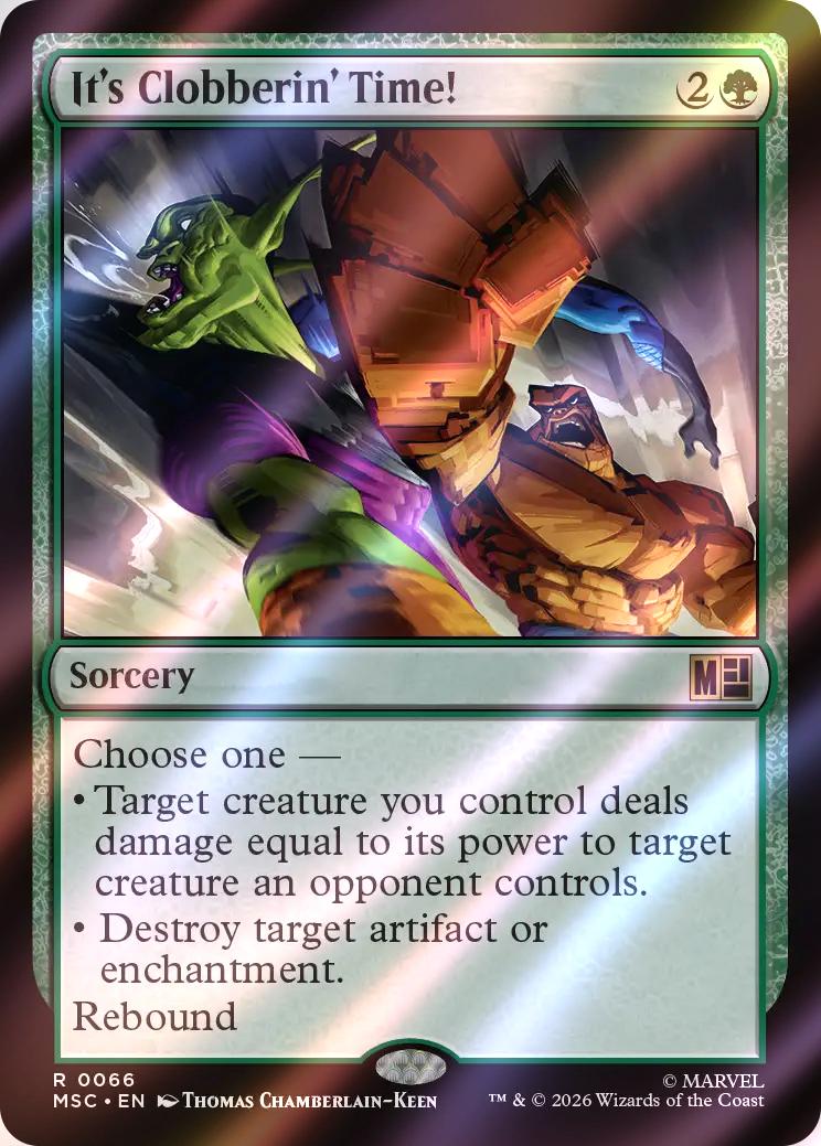 It's Clobberin' Time! [66] [Marvel Super Heroes: Commander] [Surge Foil]