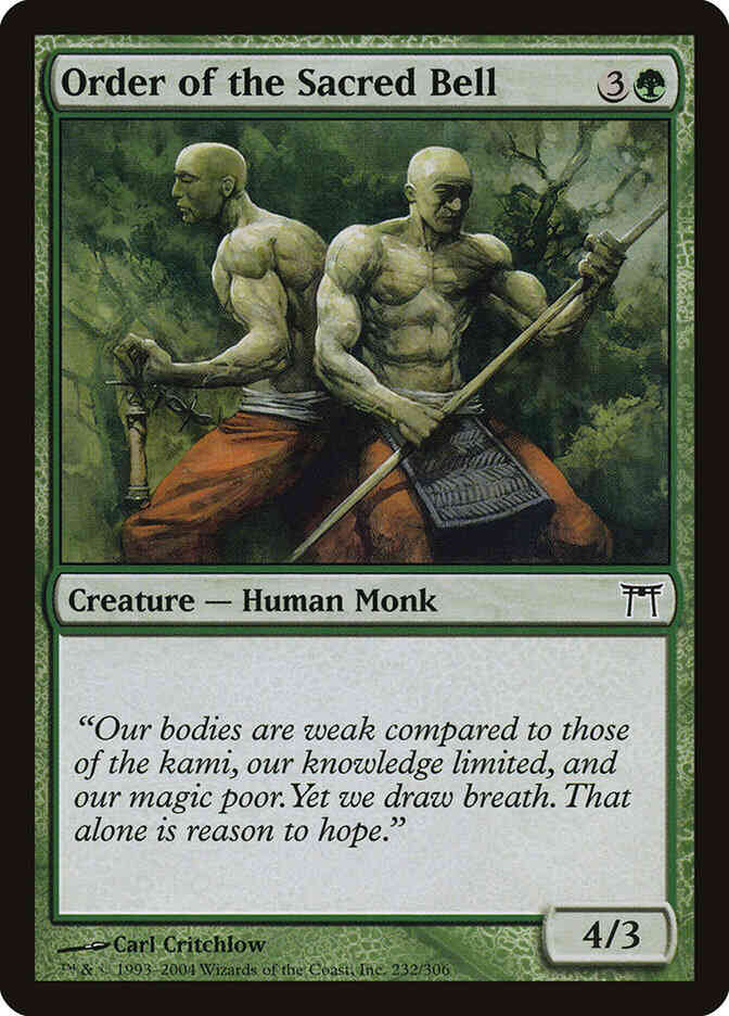 Order of the Sacred Bell [232] [Champions of Kamigawa] [Non-Foil]
