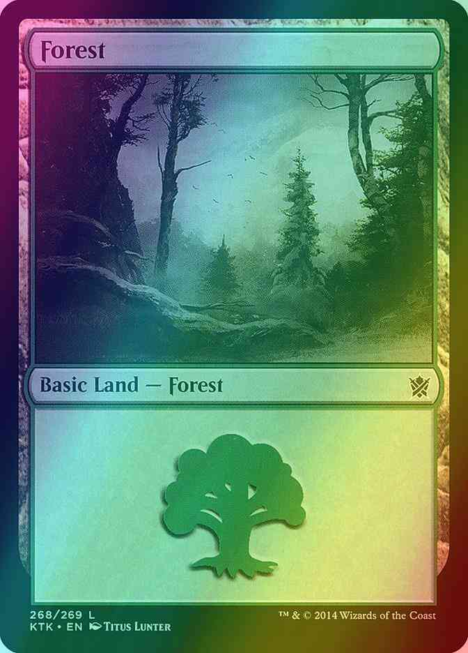 Forest [268] [Khans Of Tarkir] [Foil]