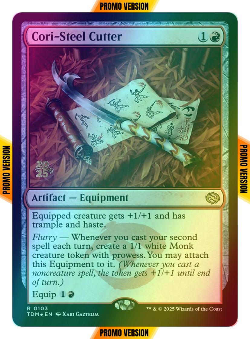 Cori-Steel Cutter [103s] [Prerelease] [Tarkir: Dragonstorm: Promos] [Foil]