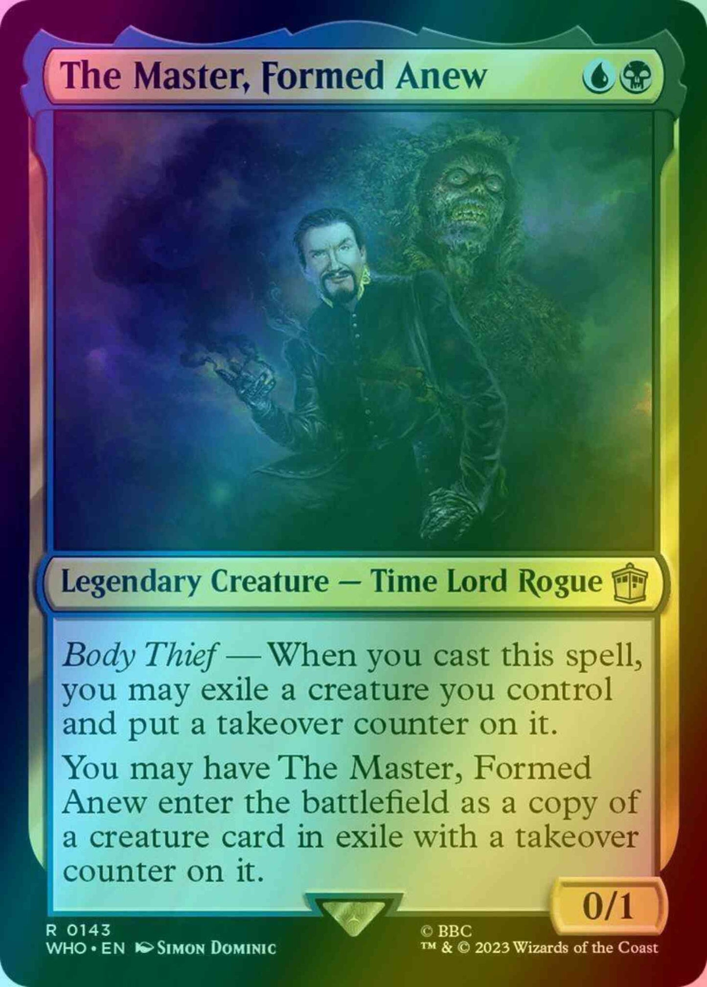 The Master, Formed Anew [143] [Universes Beyond: Doctor Who] [Foil]