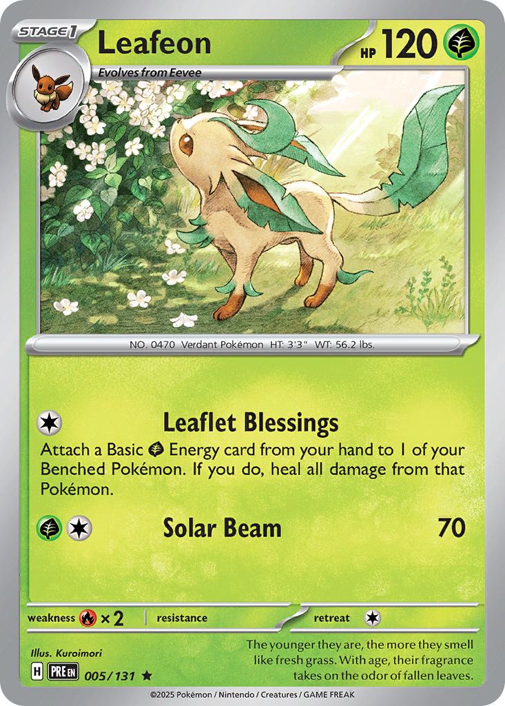 Leafeon - 005/131 - Rare [sv085-005] [Holo]