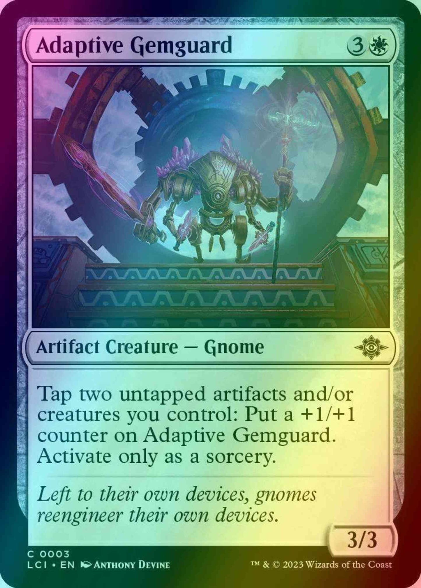 Adaptive Gemguard [3] [The Lost Caverns of Ixalan] [Foil]