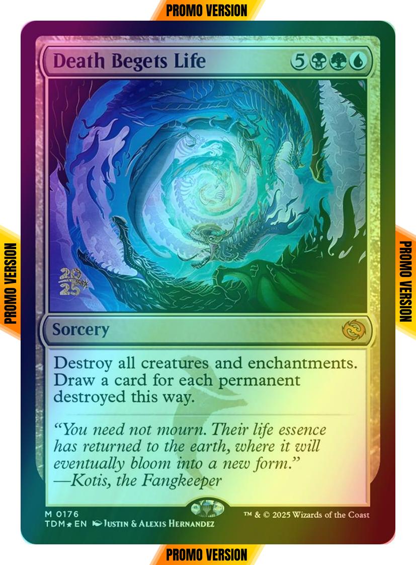 Death Begets Life [176s] [Prerelease] [Tarkir: Dragonstorm: Promos] [Foil]