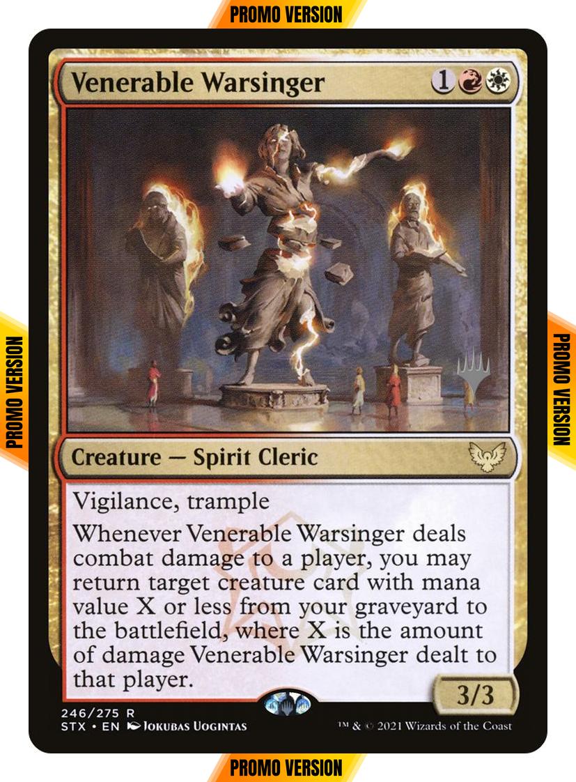 Venerable Warsinger [Promo Pack] [246p] [Strixhaven: School of Mages Promos] [Non-Foil]