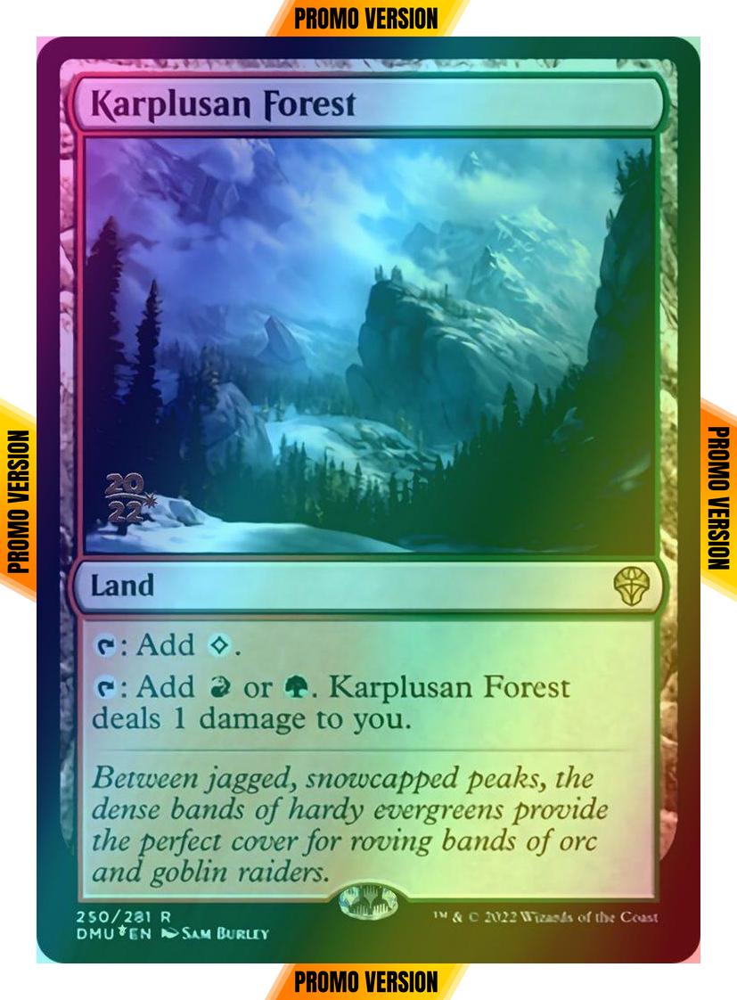 Karplusan Forest [250s] [Prerelease] [Dominaria United: Promos] [Foil]