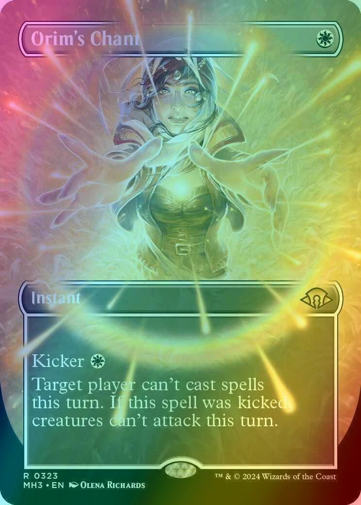 Orim's Chant [323] [Borderless] [Frame Break] [Modern Horizons 3] [Foil]