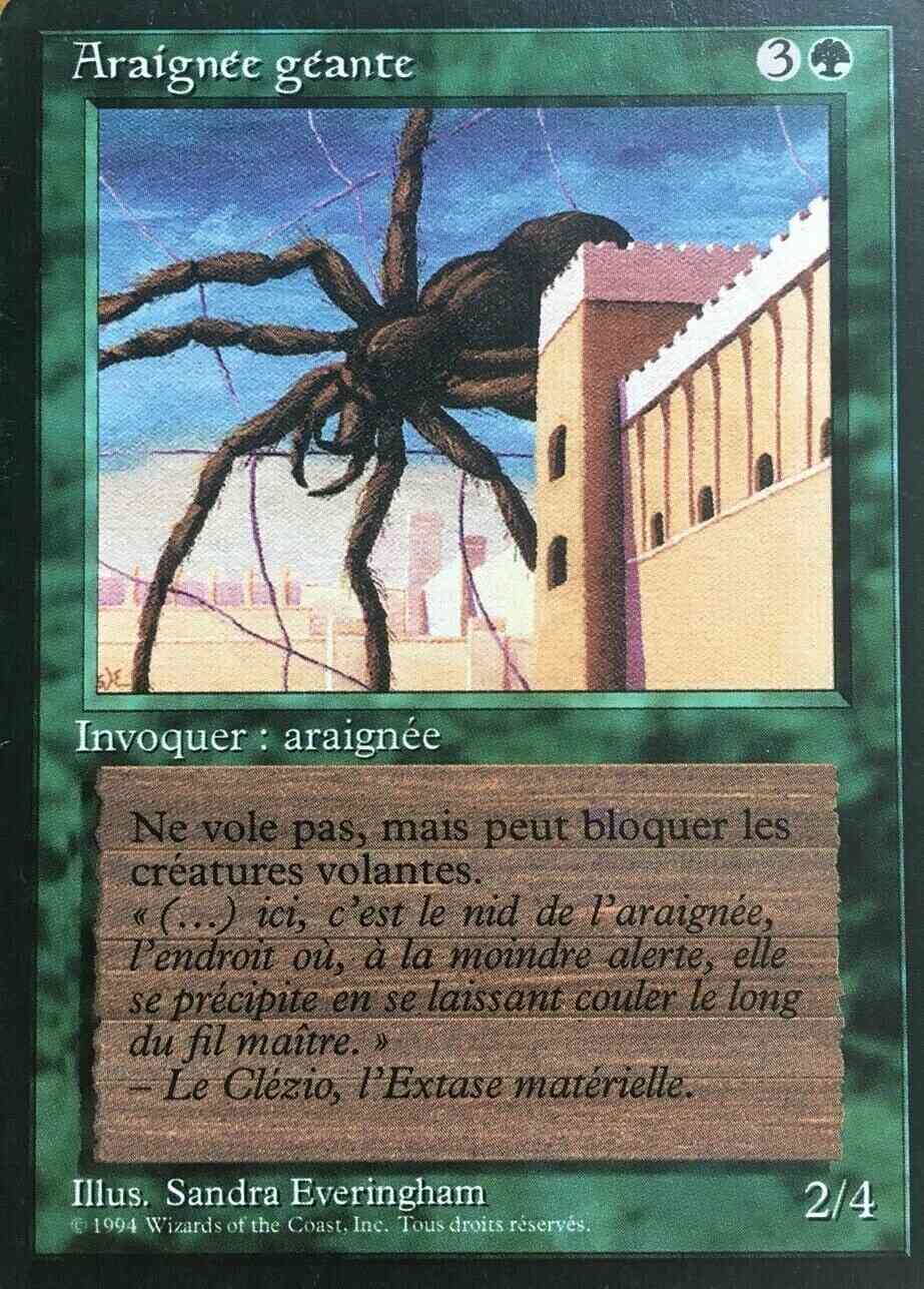 Giant Spider - French [200] [Foreign Black Border: French] [Non-Foil]