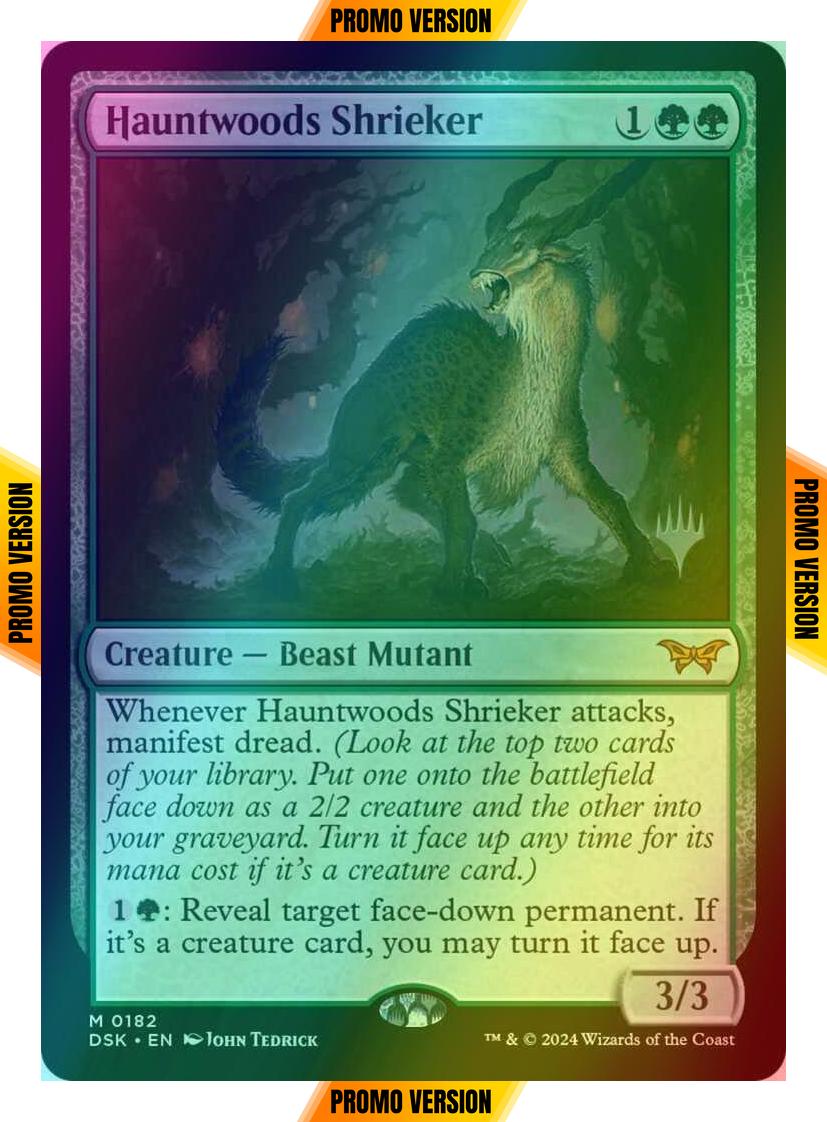 Hauntwoods Shrieker [182p] [Promo Pack] [Duskmourn: House of Horror: Promos] [Foil]