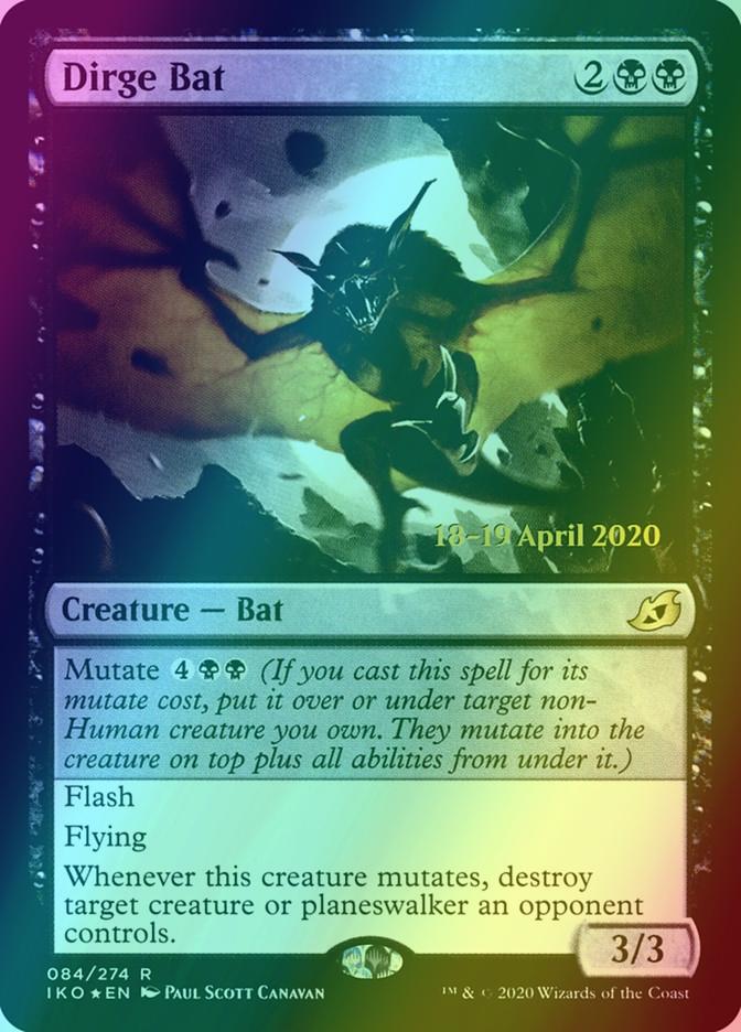 Dirge Bat [Prerelease] [84s] [Ikoria: Lair of Behemoths Promos] [Foil]