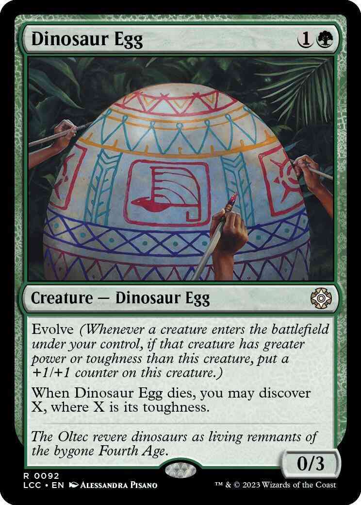 Dinosaur Egg [92] [The Lost Caverns of Ixalan: Commander] [Non-Foil]