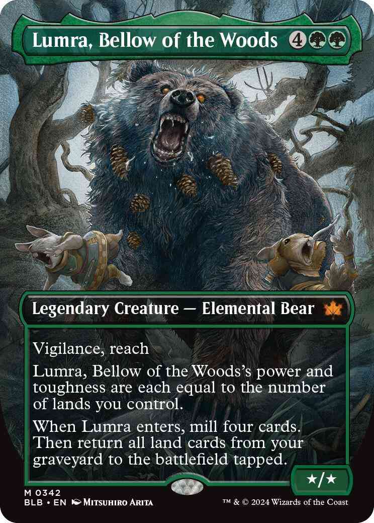 Lumra, Bellow of the Woods [342] [Borderless] [Anime] [Bloomburrow] [Non-Foil]