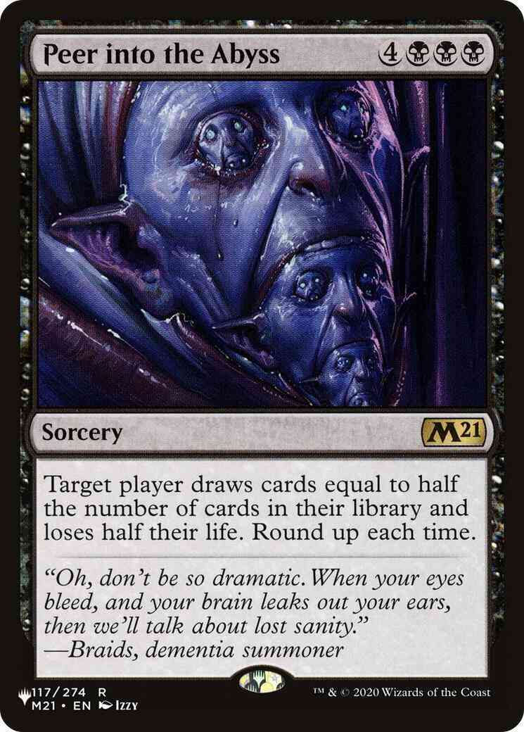 Peer into the Abyss [M21-117] [The List] [Non-Foil]