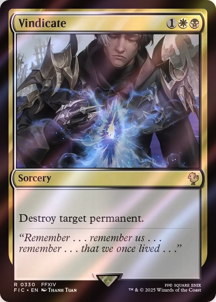 Vindicate [330] [FINAL FANTASY: Commander] [Surge Foil]