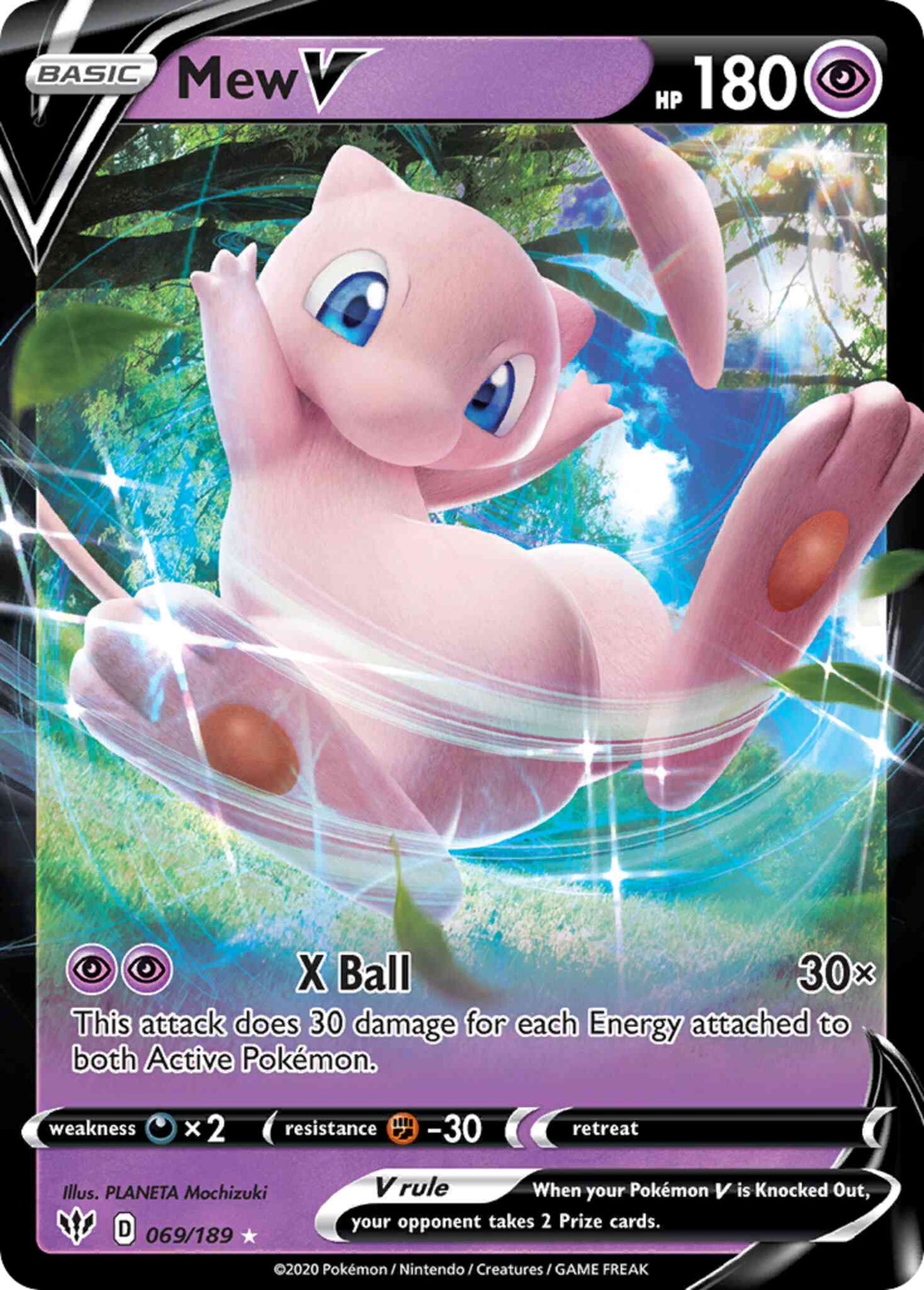 Mew V - 069/189 - Rare Ultra [swsh3-069] [Ultra]