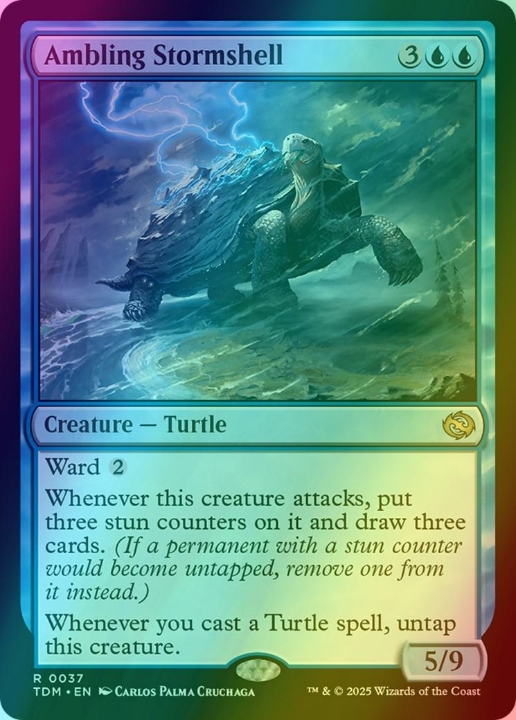 Ambling Stormshell [37] [Tarkir: Dragonstorm] [Foil]