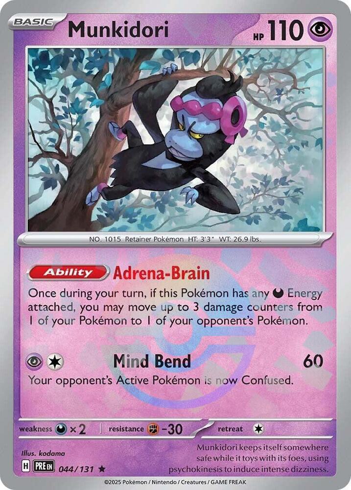 Munkidori - Poké Ball Pattern - 044/131 - Rare [sv085-044] [Reverse Holo]
