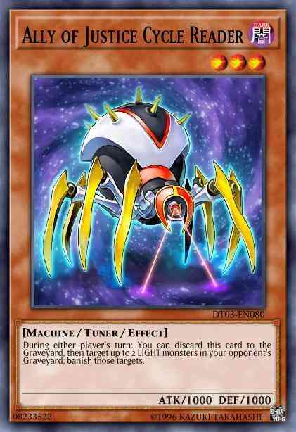 Ally of Justice Cycle Reader - HA03-EN052 - Super Rare - Unlimited