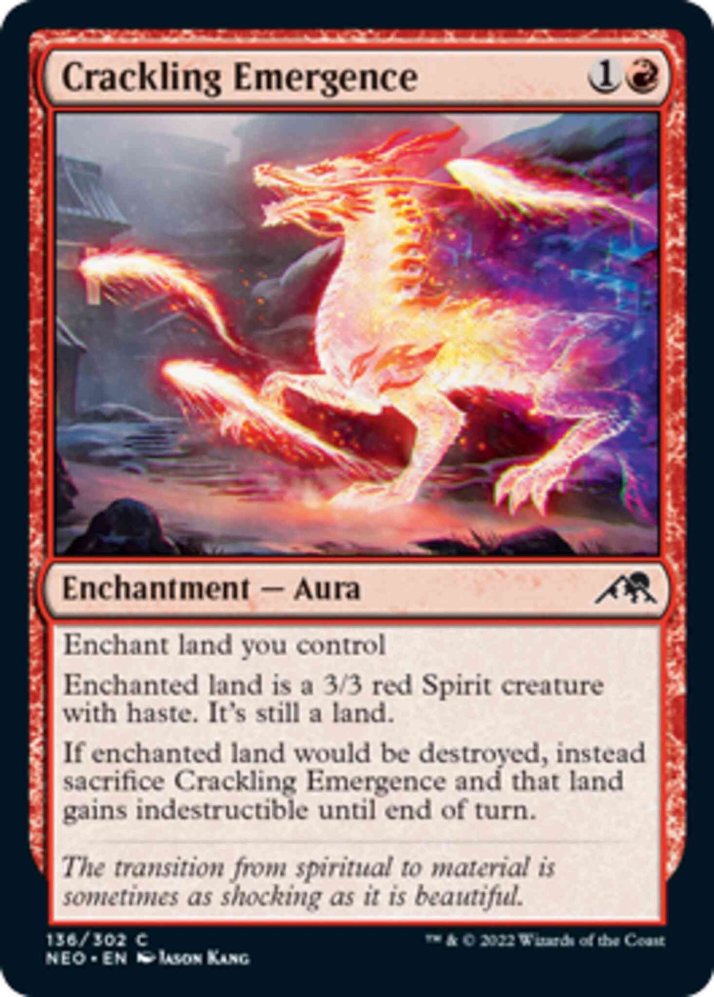 Crackling Emergence [136] [Kamigawa: Neon Dynasty] [Non-Foil]
