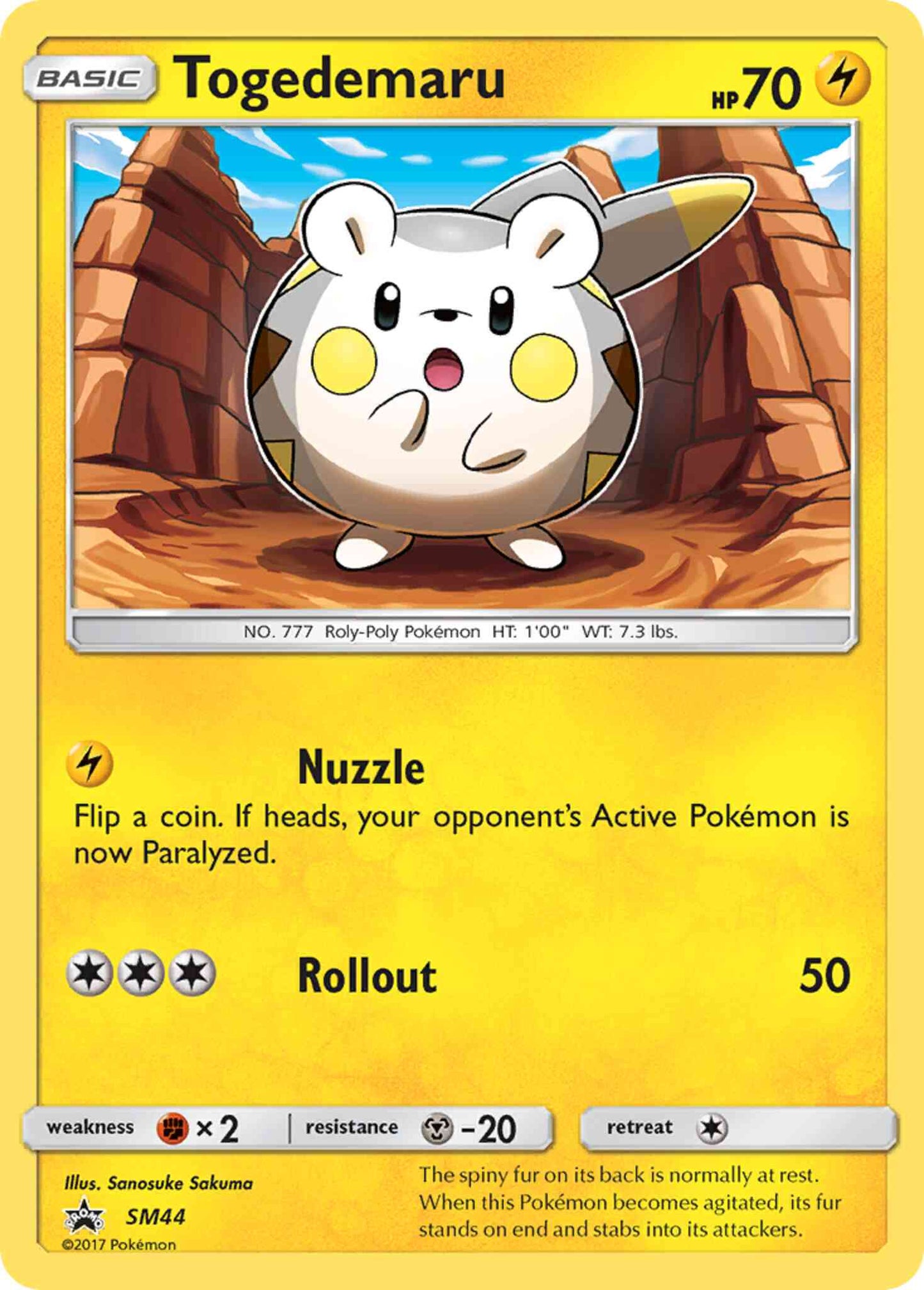 Togedemaru - SM44 - Promo [smp-SM44] [Holo]