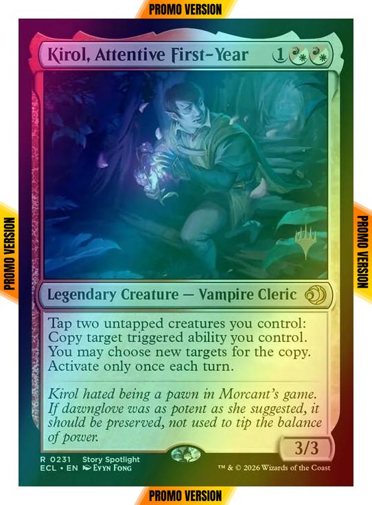 Kirol, Attentive First-Year [231p] [Promo Pack] [Lorwyn Eclipsed: Promos] [Foil]