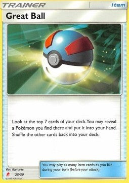Great Ball - 25/30 - Common [SM Trainer Kit: Lycanroc and Alolan Raichu] [Non-Holo]