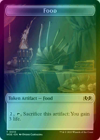 Food Token (10) // Knight Token (03) [Wilds of Eldraine: Tokens] [Foil]