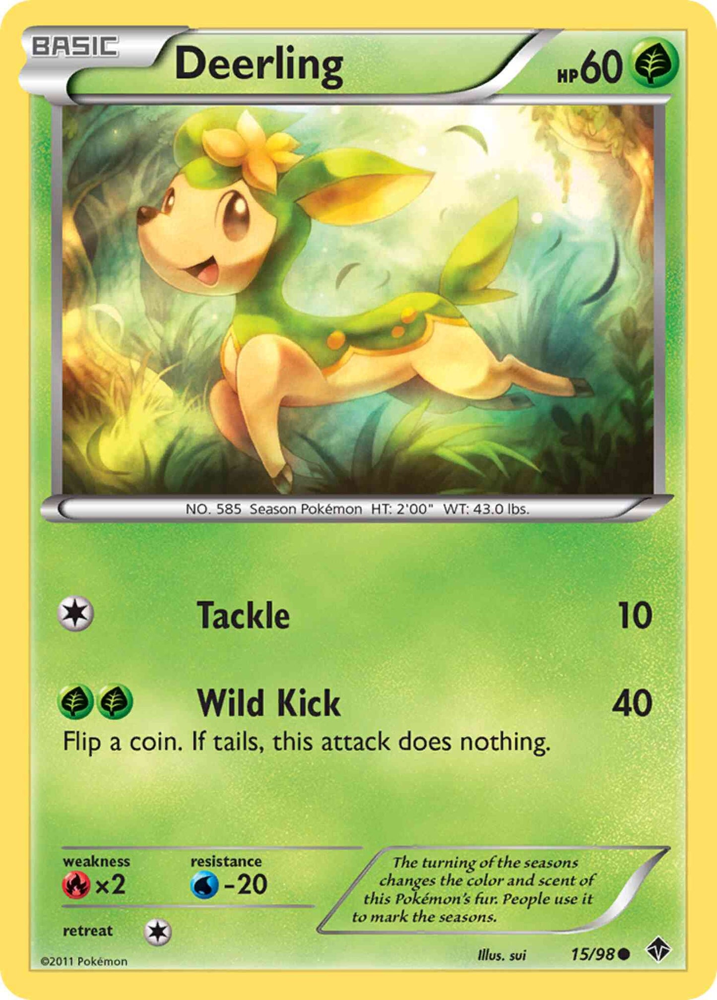 Deerling - 15/98 - Common [bw2-15] [Non-Holo]
