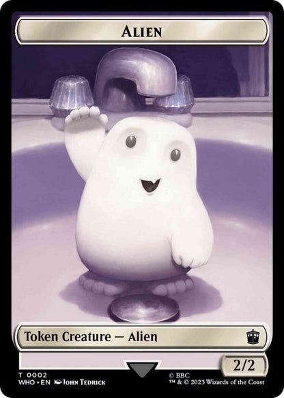 Alien Token (02) // Dinosaur Token (20) [Universes Beyond: Doctor Who: Tokens] [Non-Foil]