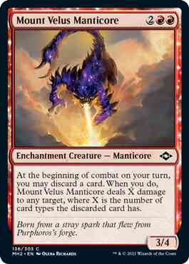 Mount Velus Manticore [136] [Modern Horizons 2] [Foil]