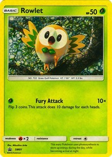 Rowlet - SM01 - Sequin Holo Promo [smp-SM01] [Holo]