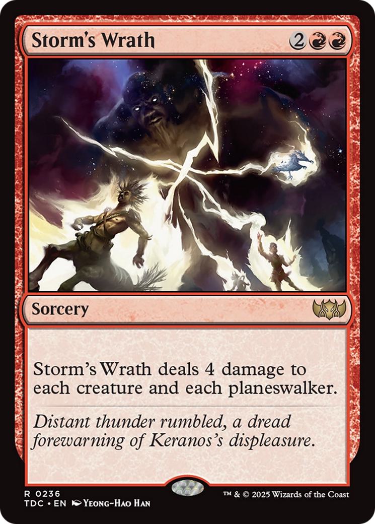 Storm's Wrath [236] [Tarkir: Dragonstorm: Commander] [Non-Foil]