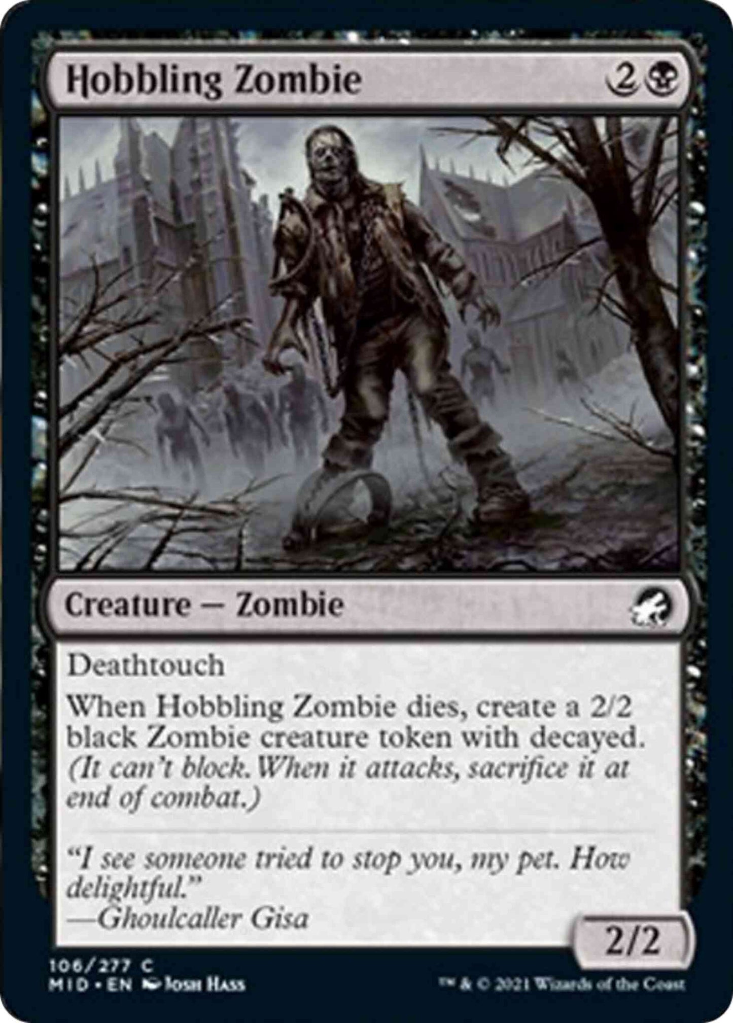 Hobbling Zombie [106] [Innistrad: Midnight Hunt] [Non-Foil]